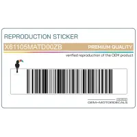 HONDA Vorderes Schutzblech Dual CBS Emblem X61105MATD00ZB