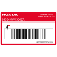 HONDA Adesivo carenatura centrale sinistra, lato sinistro 64354-MW4-300ZA
