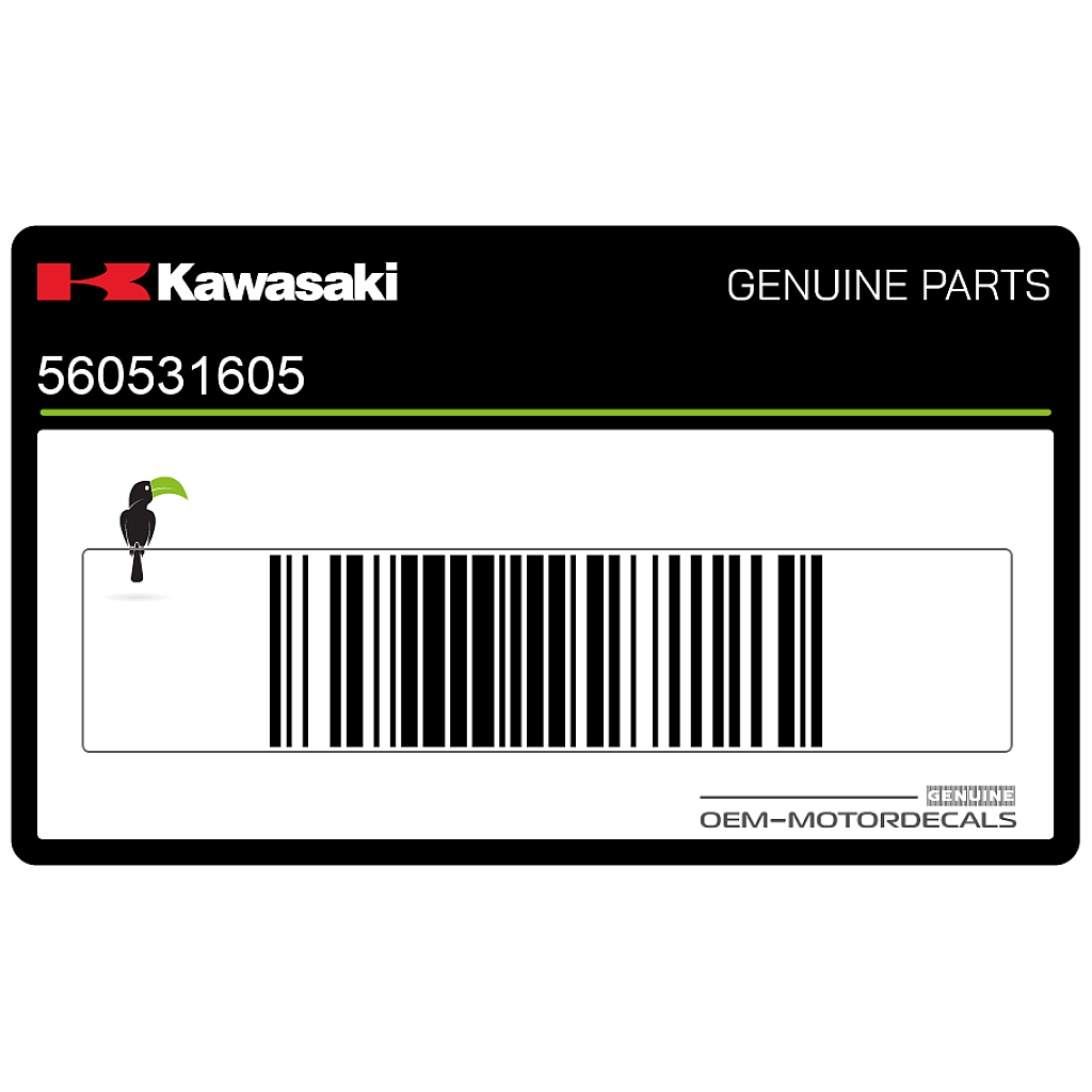 Kawasaki Versys 1100 Aufkleber Reifendruck rechte Seite OEM 56053-1605