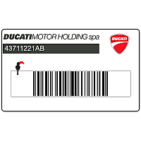 DUCATI Adesivo carenatura sinistra DUCATI ST4S ABS, lato sinistro 43711221AB