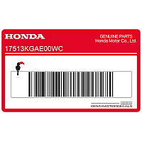 HONDA Adesivo serbatoio MARK E, lato destro 17513-KGA-E00WC