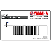 YAMAHA Kontpaneel Sticker, Linkerkant 3RM2173F6000