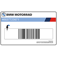 BMW S1000RR Emblem Heckverkleidung, links 46637723671