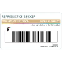 HONDA Zijpaneel sticker, linkerkant X64280MCFD30ZA