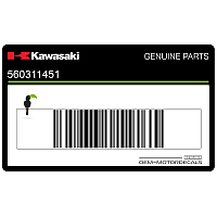 KAWASAKI Étiquette d'huile et de filtre à huile pour carter 56031-1451