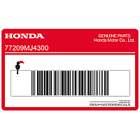 HONDA Autocollant de coque arrière droit, côté droit 77209-MJ4-300