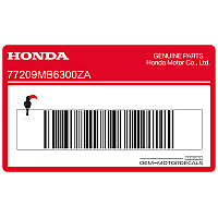 HONDA Autocollant logo V-Four pour sabot moteur 77209-MB6-300ZA