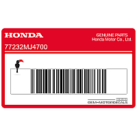HONDA Autocollant, côté droit 77232-MJ4-700