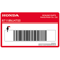 HONDA Autocollant de carénage VF1000R 87118-MJ4-700
