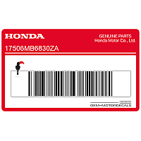 HONDA Autocollant de réservoir VF1000R, côté droit 17506-MB6-830ZA