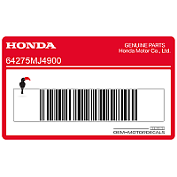HONDA Autocollant de carénage inférieur, côté gauche 64275-MJ4-900