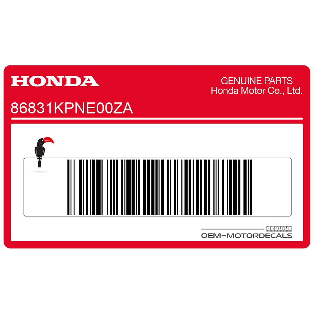 Adesivo Grafico Honda CB125F MARK B per Fiancata Originale OEM 86831KPNE00ZA Vinile Tagliato di Precisione