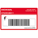 Frame anti-sabotage sticker, rechterkant