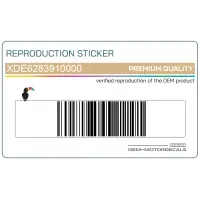 YAMAHA Zijpaneel sticker, linkerkant XDE6283910000