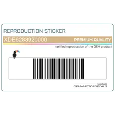 Zijpaneel sticker, rechterkant Zijpaneel sticker, rechterkant