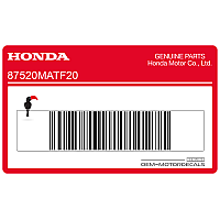 HONDA Warnhinweis-Aufkleber 87520-MAT-F20