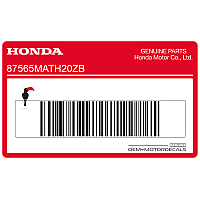HONDA Warnhinweis Aufkleber 87565-MAT-H20ZB
