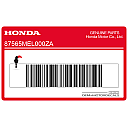 Frame caution label