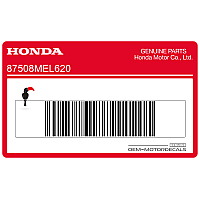 HONDA Swingarm LABELCHAIN ADJ Decal 87508-MEL-620