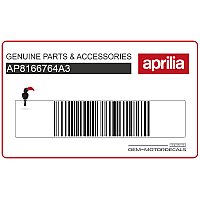 APRILIA Naklejka Na Tylną Owiewkę / Zadupek AP8166764A3