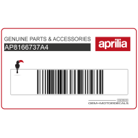 APRILIA Heckverkleidung Aufkleber, Linke Seite AP8166737A4