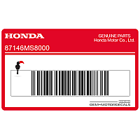HONDA Aufkleber für obere Verkleidung 87146-MS8-000