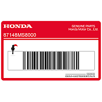 HONDA Obere Aufkleber für die vordere Verkleidung 87148-MS8-000