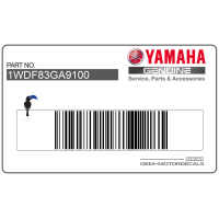 YAMAHA Zijpaneel Sticker, Linkerkant 1WDF83GA9100