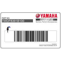 YAMAHA Naklejka Na Przednią Owiewkę (Czasza), Lewa Strona 1WDF8391B100