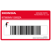 HONDA Pegatina de precaución para basculante 87565-MV1-300ZA