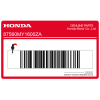 HONDA Pegatina de advertencia 