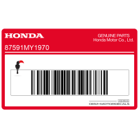 HONDA Pegatina a prueba de manipulaciones para depósito de combustible 87591-MY1-970