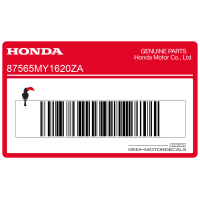 HONDA Pegatina de advertencia 87565-MY1-620ZA