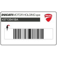 DUCATI Seitenverkleidungs-Zieraufkleber, rechte Seite 43713541BA