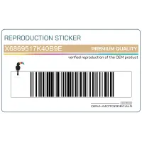 SUZUKI Zijpaneel sticker, linkerkant X6869517K40B9E