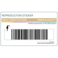 HONDA Untere Verkleidung CBR1100XX Aufkleber X64419MATD70ZB