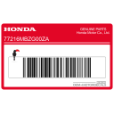Emblème HONDA pour coque arrière