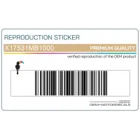 HONDA Emblemat zbiornika paliwa, prawa strona X17531MB1000