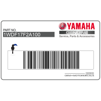 YAMAHA Naklejka Na Tylną Owiewkę / Zadupek, Prawa Strona 1WDF17F2A100