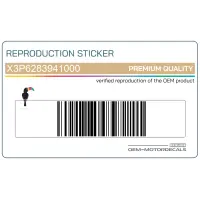 YAMAHA Adesivo carenatura destra, lato destro X3P6283941000