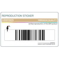 PIAGGIO GROUP Autocollant de carénage supérieur avant, côté droit X890905