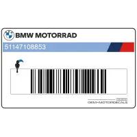 BMW Pegatina del conducto de aire superior, lado izquierdo 51147108853