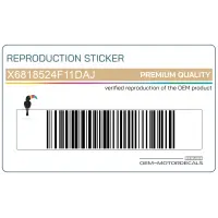 SUZUKI Zijpaneel sticker, rechterkant X6818524F11DAJ