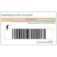 SUZUKI Autocollant de réservoir X6818132B000JW