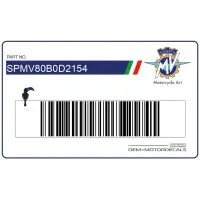 MV AGUSTA America Special Edition Seitenaufkleber, linke Seite SPMV80B0D2154