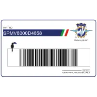 MV AGUSTA Naklejka na pokrywę boczną SPMV8000D4858