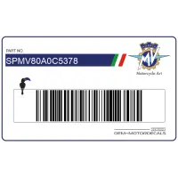 MV AGUSTA Adesivo centrale posteriore SPMV80A0C5378