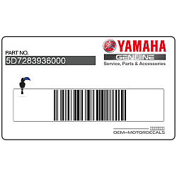 Front cowling decal, left side