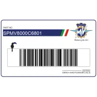 MV AGUSTA Adesivo carenatura laterale Reparto Corse, lato destro SPMV8000C6801
