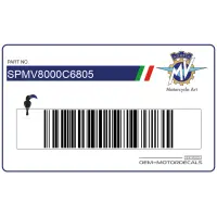 MV AGUSTA Adesivo carenatura laterale RC SPMV8000C6805